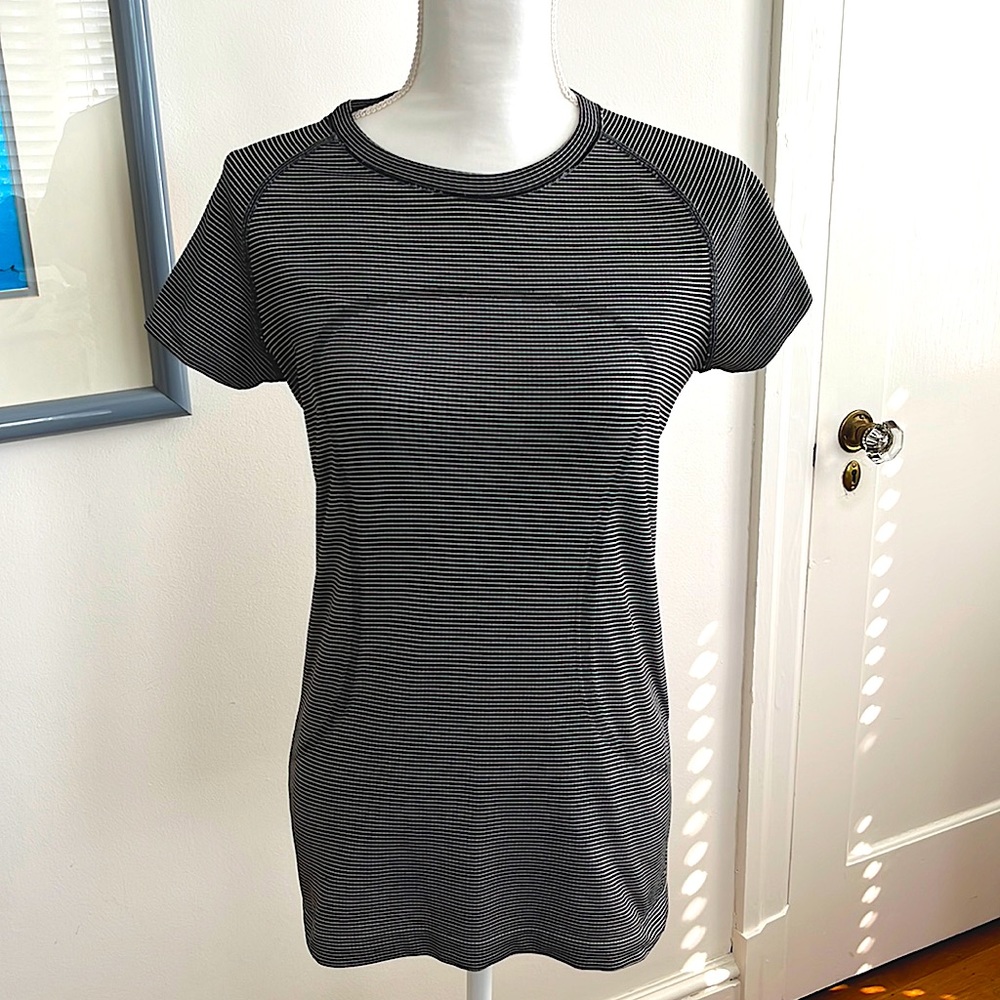 Lululemon Athletica Striped Running Shirt